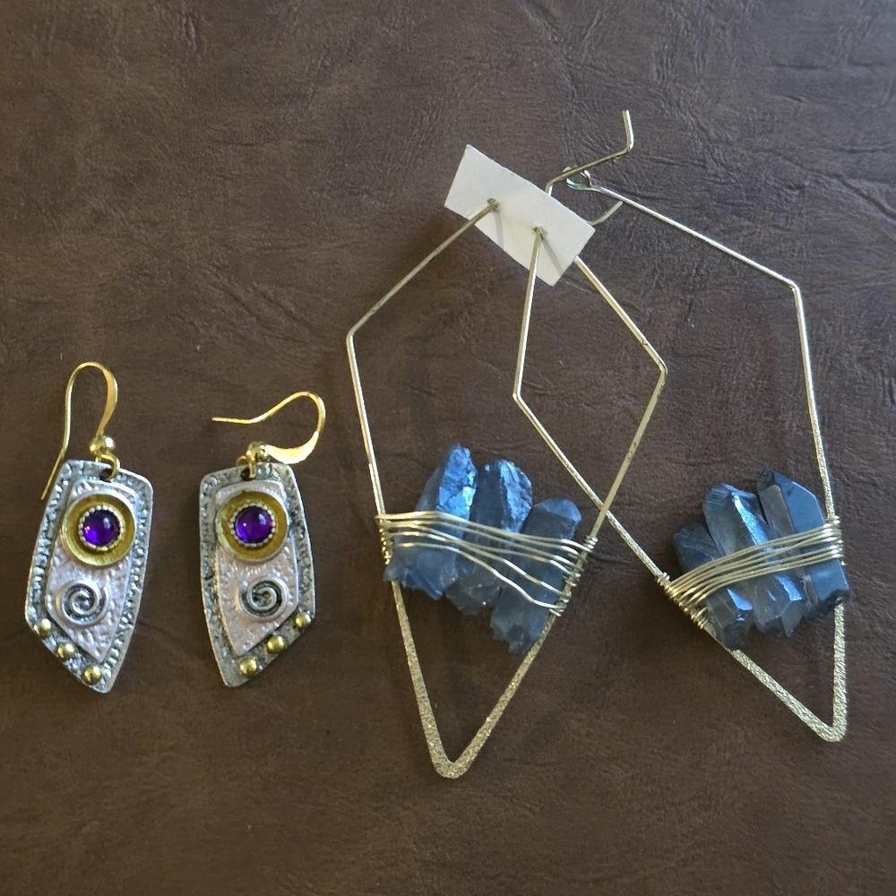 2 Unique Pair Of Earrings